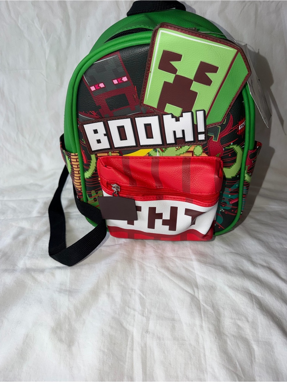 Green & Red 'BOOM!' Kids Backpack - Unbranded